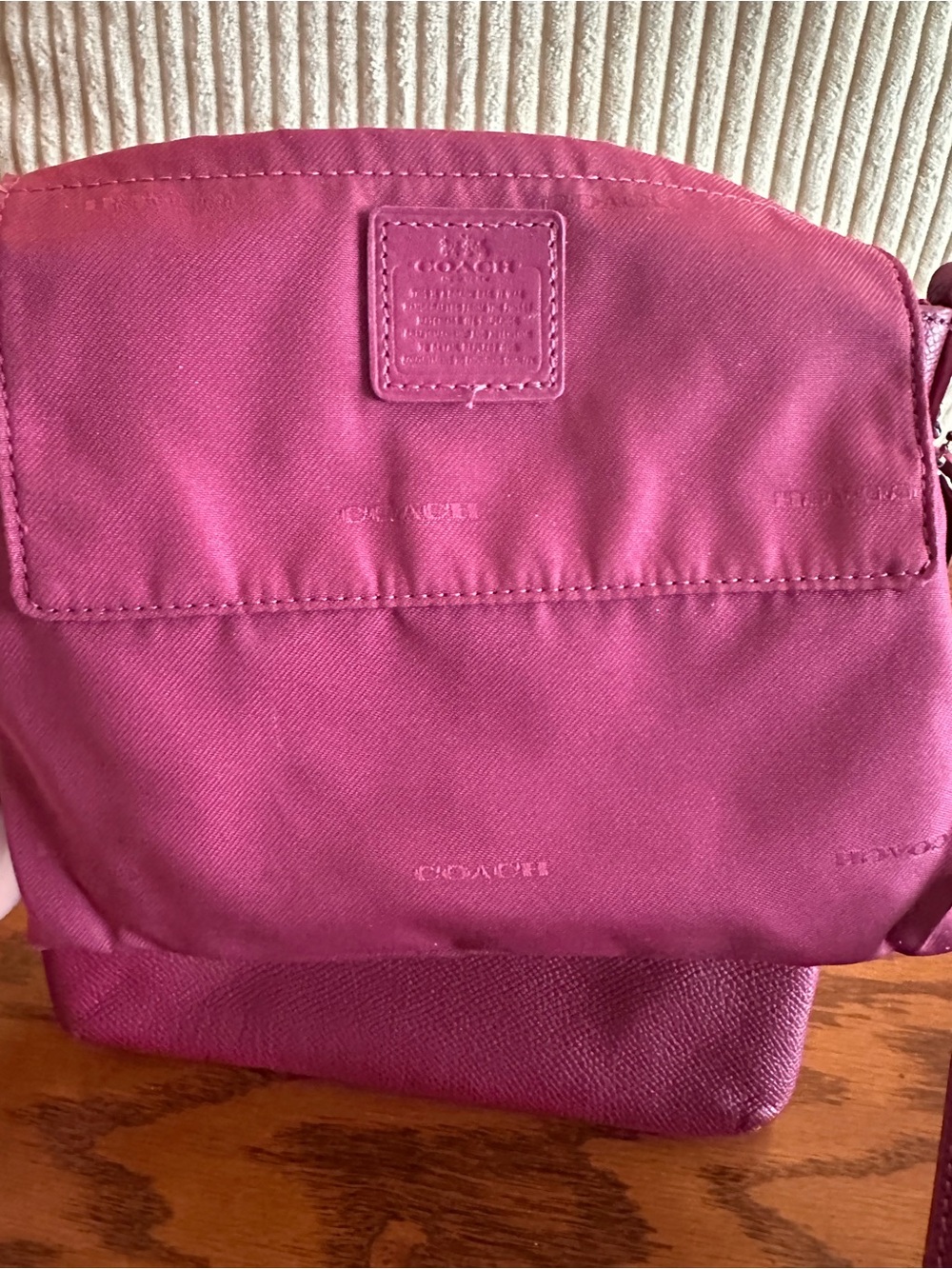 Coach Pebble Leather Crossbody in Burgundy - Picture 11 of 13